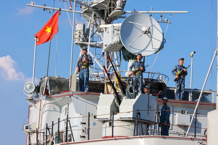 Chiến sĩ trẻ của Lữ đoàn 171, Vùng 2 hải quân. ẢNH: NGÔ TRẦN HẢI AN