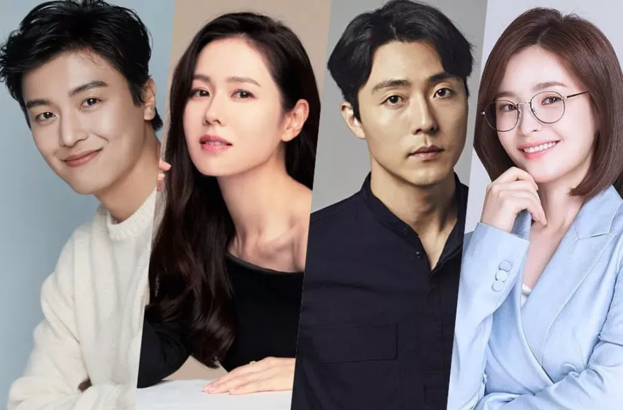 Ngoài Son Ye Jin (thứ hai từ trái sang) đã chính thức nhận vai trong 39, Yeon Woo Jin (ngoài cùng bến trái), Lee Moo Saeng (thứ hai từ phải sang) và Jeon Mi Do đang xem xét tham gia phim. ẢNH: CHỤP MÀN HÌNH SOOMPI
