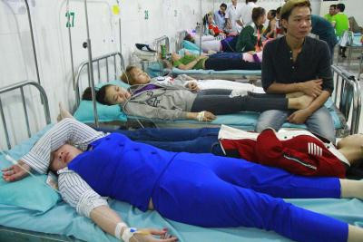 Công nhân Công ty Samil Vina tại Phòng khám An Phước Sài Gòn để điều trị. Công nhân Công ty Samil Vina tại Phòng khám An Phước Sài Gòn để điều trị.