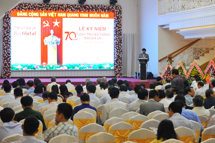 Quang cảnh buổi lễ. Ảnh: N.G