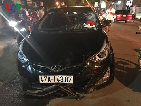 Chiếc xe gây ra vụ tai nạn liên hoàn. Chiếc xe gây ra vụ tai nạn liên hoàn.