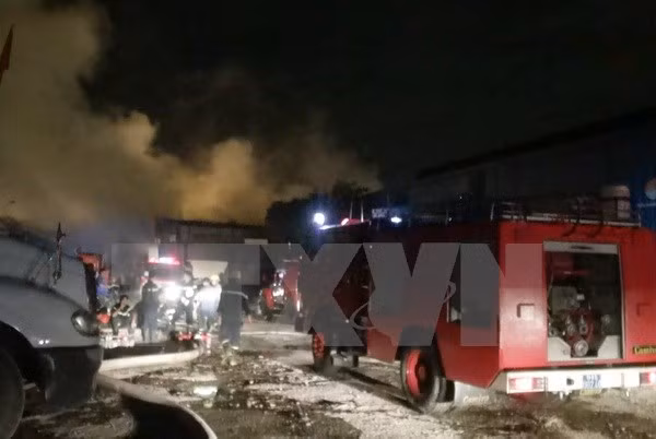 Hiện trường vụ cháy.