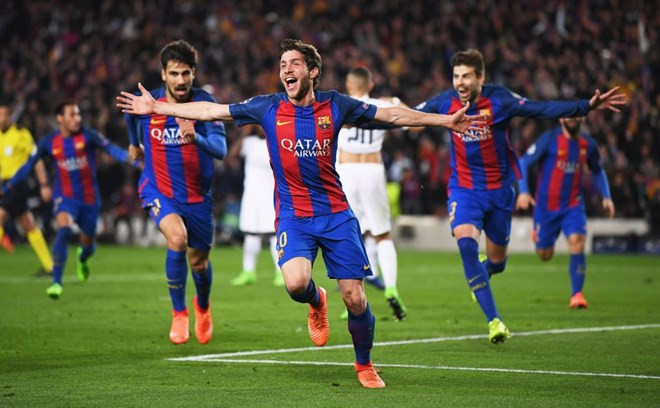 Barcelona giành chiến thắng tranh cãi nhất tại vòng 1/8 Champions League. (Nguồn: Getty Images) Barcelona giành chiến thắng tranh cãi nhất tại vòng 1/8 Champions League. (Nguồn: Getty Images)