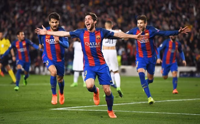 Barcelona giành chiến thắng tranh cãi nhất tại vòng 1/8 Champions League. (Nguồn: Getty Images)