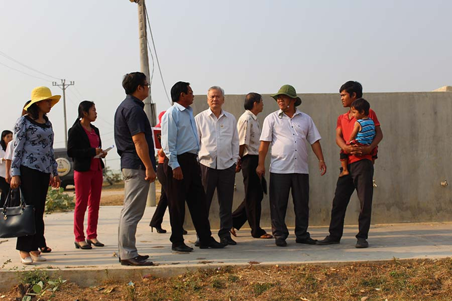 Giám sát trực tiếp tại thôn Chư Wâu-Chư A Thai. Ảnh: N.D