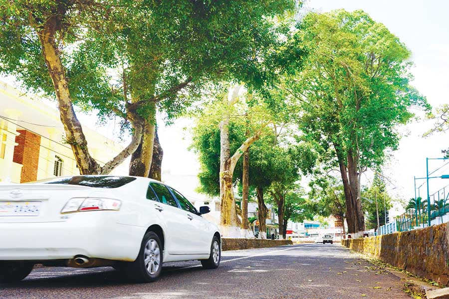 Con dốc trên đường Nguyễn Du (TP. Pleiku). Ảnh: Hùng Hoa Lư