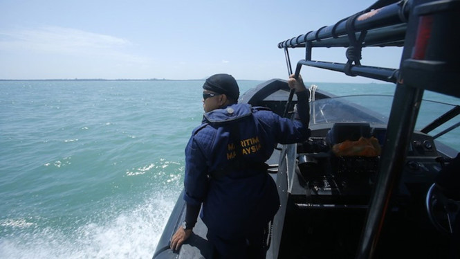 Một tàu tuần tra của cảnh sát biển Malaysia