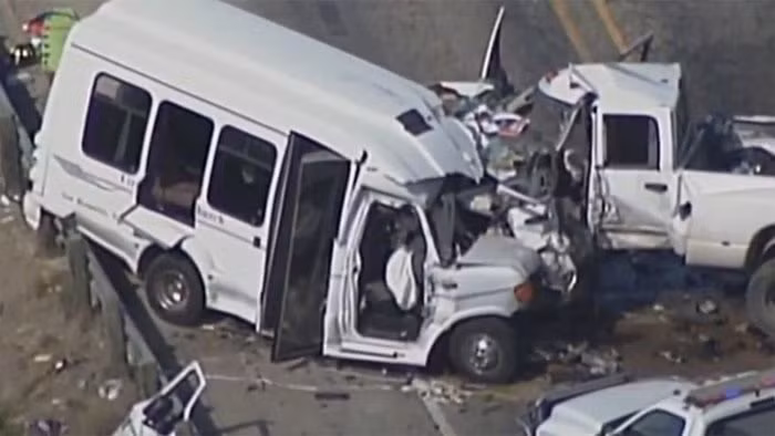 Hiện trường tai nạn. (Ảnh: KABB-TV)