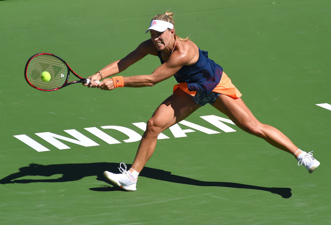  Kerber bị loại khỏi vòng 4 Giải quần vợt Indian Wells. Ảnh: REUTERS