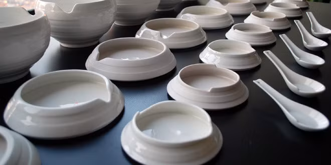 Các thành phẩm của tô phở đèn lồng.