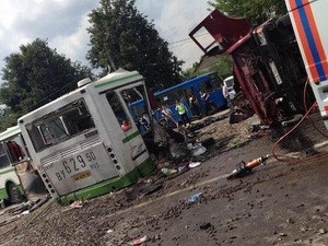 Hiện trường vụ tai nạn.