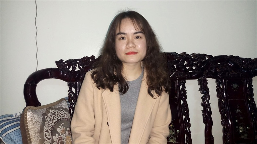  Nữ tân binh Trần Thị Thanh Ngọc trước ngày hội quân. Ảnh: Quách Du