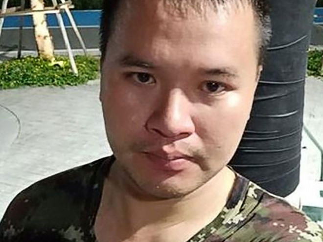 Ảnh binh sĩ Jakrapanth Thomma lan truyền trên Facebook - Ảnh: Facebook