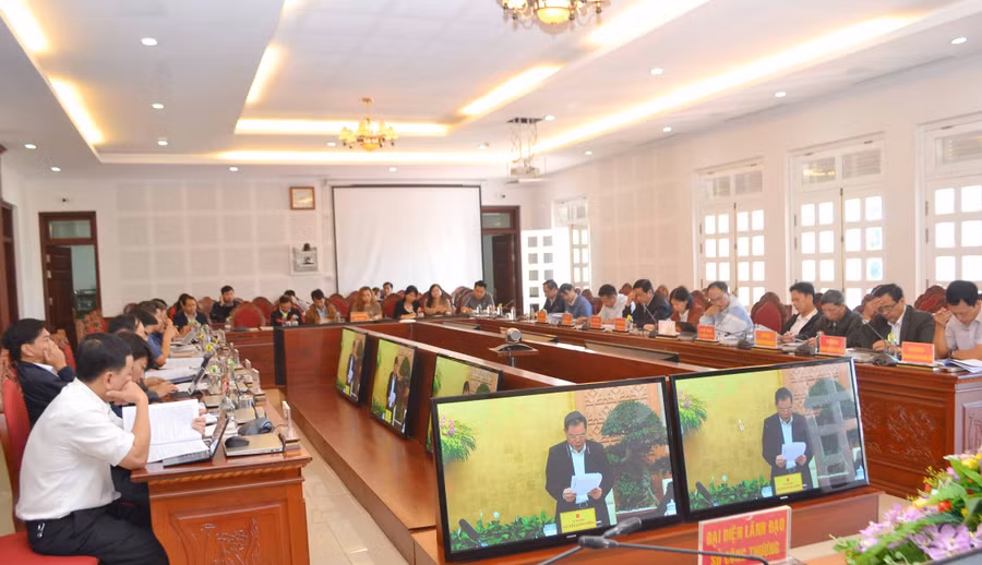 Quang cảnh Hội nghị trực tuyến. Ảnh: Lê Nam