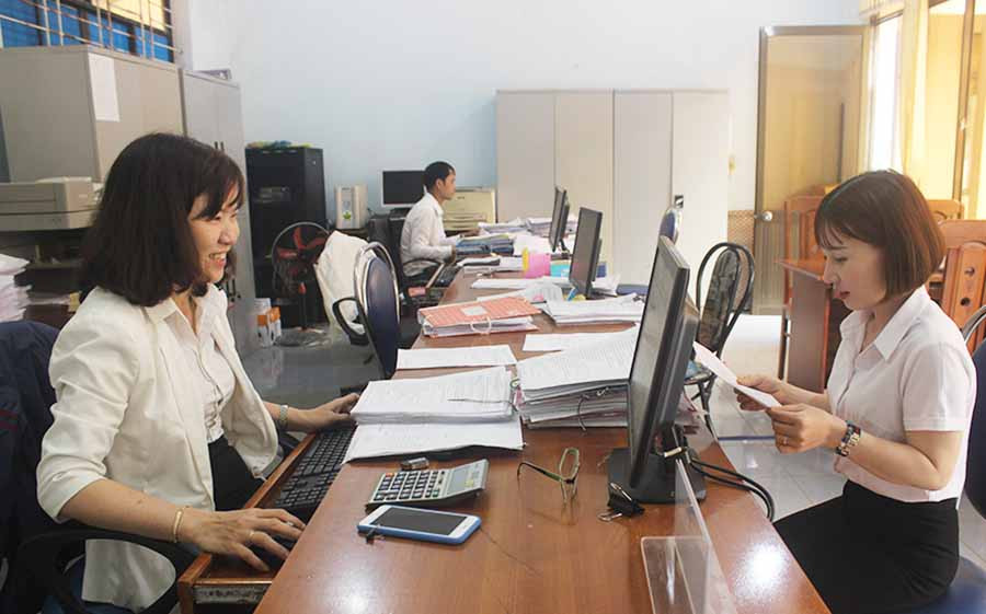  Chi cục Thuế khu vực Đak Đoa-Mang Yang đã ổn định tổ chức bộ máy, đảm bảo hoàn thành nhiệm vụ quản lý thuế trên cả 2 địa bàn. Ảnh: S.C