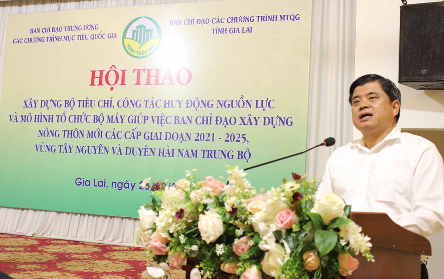 Thứ trưởng Bộ Nông nghiệp và PTNT Trần Thanh Nam phát biểu tại hội thảo. Ảnh: Nguyễn Diệp