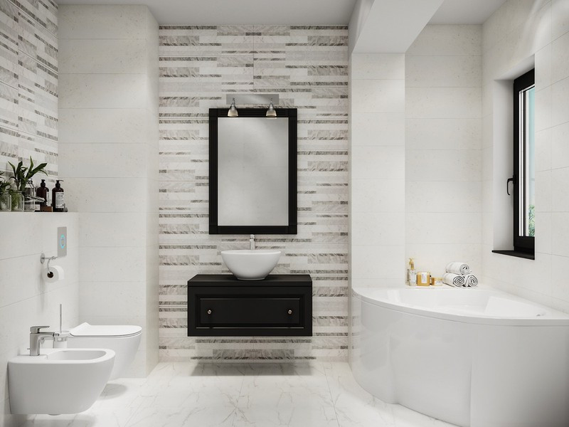 Bồn tắm cắt góc biến phòng tắm trở nên độc đáo hơn. Bồn tắm cắt góc biến phòng tắm trở nên độc đáo hơn.