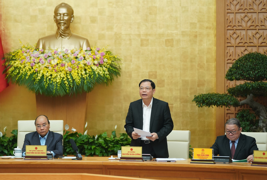 Bộ trưởng Bộ NN&PTNT Nguyễn Xuân Cường phát biểu. Ảnh: VGP/Quang Hiếu Bộ trưởng Bộ NN&PTNT Nguyễn Xuân Cường phát biểu. Ảnh: VGP/Quang Hiếu