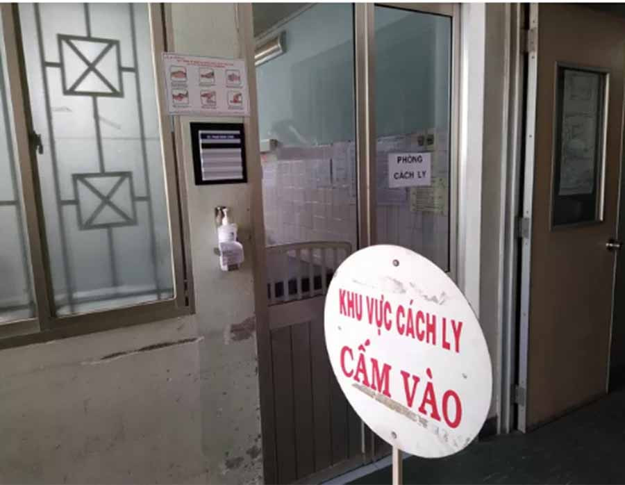 Khu vực cách ly ở một bệnh viện thuộc TPHCM