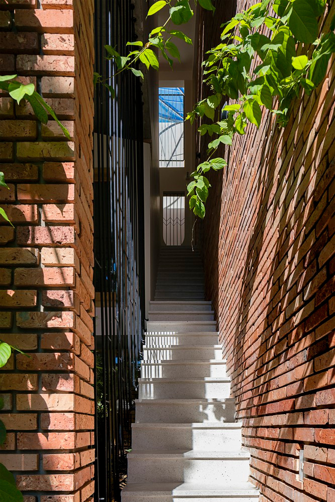 Cầu thang cũng đóng vai trò như cầu thông gió tự nhiên.