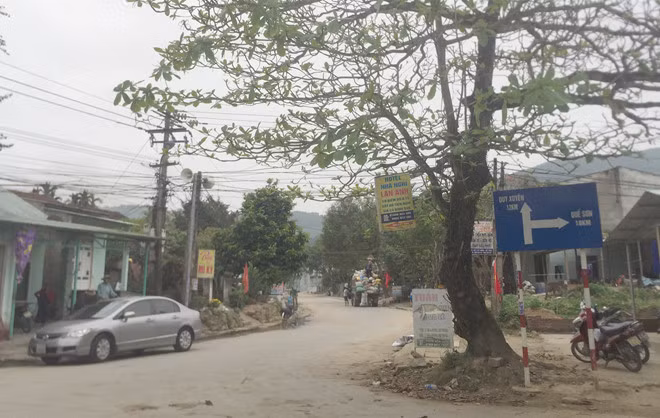 Một góc ngã ba chợ Trung Phước - Ảnh: T.Đ.T