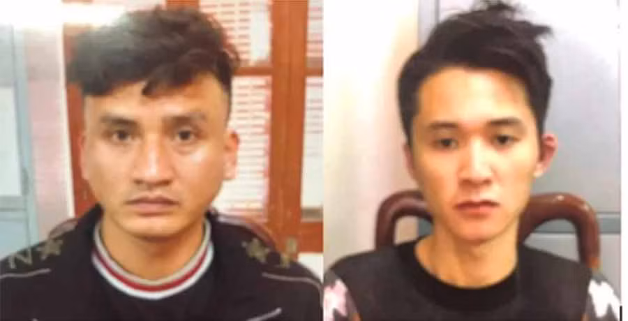 Hai đối tượng trong vụ án bị Công an bắt giữ - Ảnh: ANTĐ