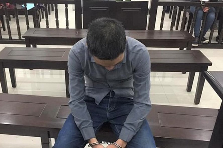 Bị cáo Nguyễn Văn Duy tại phiên tòa sơ thẩm. Bị cáo Nguyễn Văn Duy tại phiên tòa sơ thẩm.