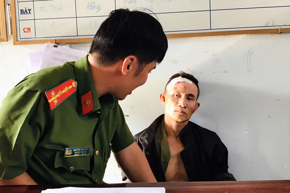  Bị can Trần Duy Chinh tại cơ quan công an - Ảnh: B.L.