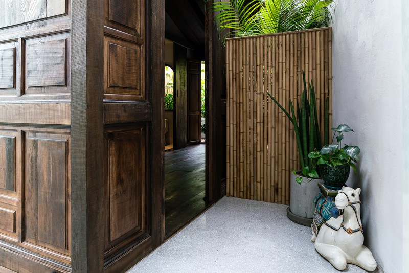 Góc nhà bố trí tiểu cảnh tạo sự gắn kết.