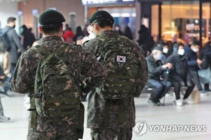  7.000 quân nhân Hàn Quốc đang bị cách ly. Ảnh: Yonhap