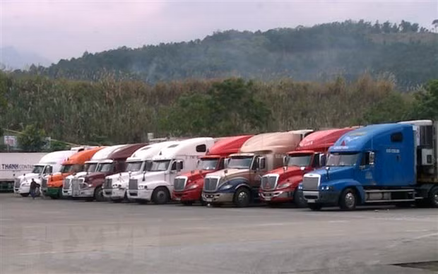  Cửa khẩu đường bộ Quốc tế số II Kim Thành. (Ảnh: Quốc Khánh/TTXVN)