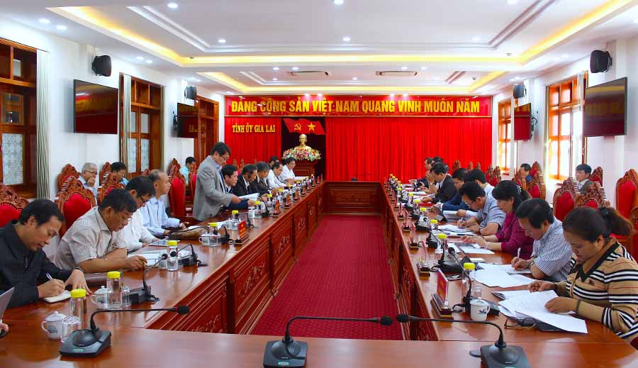 Quang cảnh buổi làm việc. Ảnh: H.T