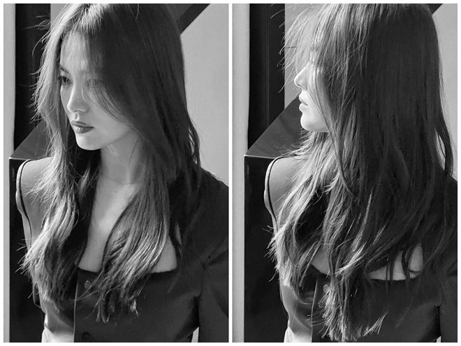 Mái tóc buông xõa tự nhiên giúp nữ diễn viên trở nên nữ tính, dịu dàng hơn - Ảnh: Instagram NV