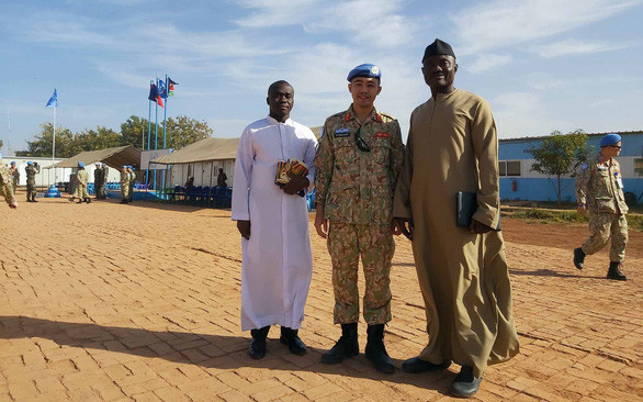 Lê Trọng Nghĩa - người lính mũ nồi xanh đang làm nhiệm vụ tại Nam Sudan - Ảnh: Nhân vật cung cấp Lê Trọng Nghĩa - người lính mũ nồi xanh đang làm nhiệm vụ tại Nam Sudan - Ảnh: Nhân vật cung cấp
