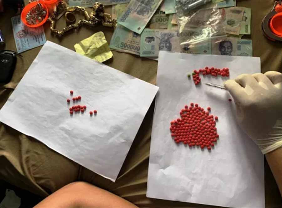 Số ma túy thu giữ tại nhà riêng đối tượng Số ma túy thu giữ tại nhà riêng đối tượng