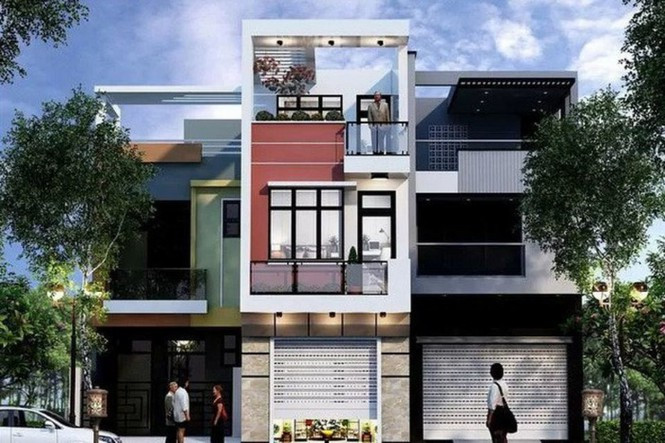 Ngôi nhà 2 tầng 1 tum này sử dụng cửa cuốn tự động do đất mặt tiền nên không làm cổng. Không gian các tầng, các phòng được sắp xếp hợp lý có thể đáp ứng nhu cầu của gia đình đông người ở vẫn thoải mái và bố trí các không gian riêng, thoáng đãng. Ngôi nhà 2 tầng 1 tum này sử dụng cửa cuốn tự động do đất mặt tiền nên không làm cổng. Không gian các tầng, các phòng được sắp xếp hợp lý có thể đáp ứng nhu cầu của gia đình đông người ở vẫn thoải mái và bố trí các không gian riêng, thoáng đãng.