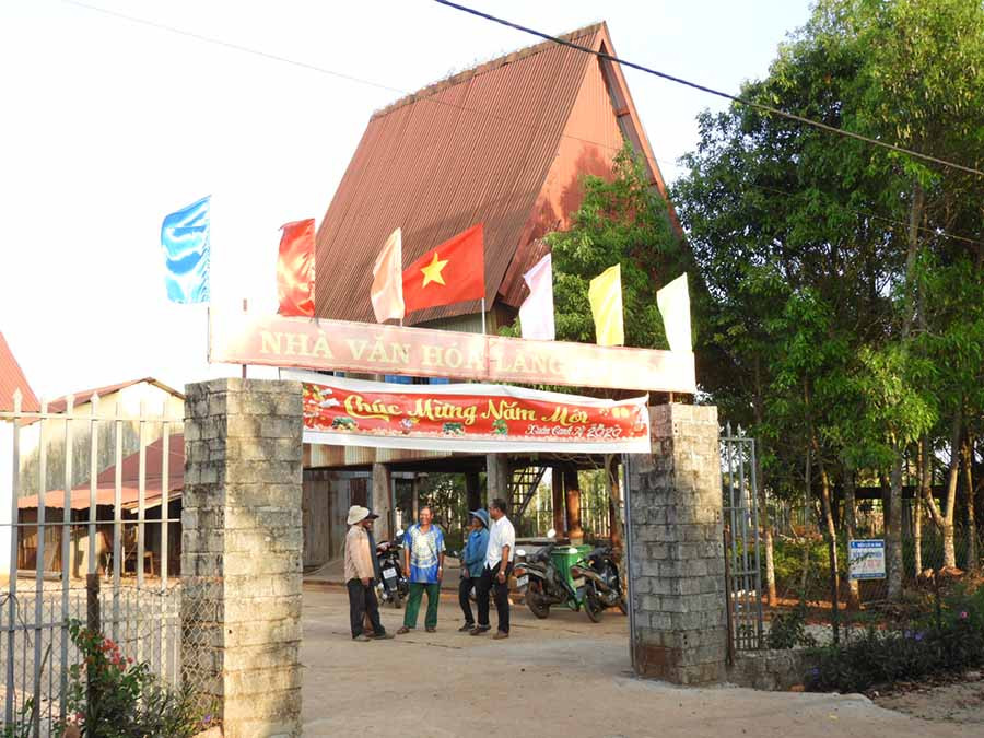 Nhà văn hóa làng Breng 2. Ảnh: L.T