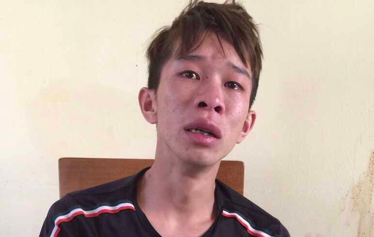 Đối tượng Hiếu đã bị bắt giữ. Ảnh: Văn Ngọc