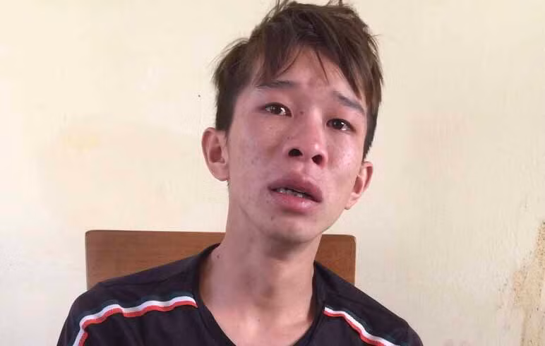 Đối tượng Hiếu đã bị bắt giữ. Ảnh: Văn Ngọc