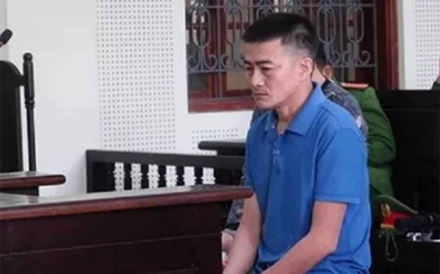  Bị cáo Vũ Văn Sơn tại phiên toà - Ảnh: H. Hà