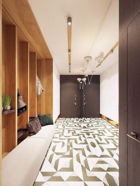 Gạch kẻ sọc tạo cảm giác rộng gấp đôi cho khu vực hành lang. Gạch kẻ sọc tạo cảm giác rộng gấp đôi cho khu vực hành lang.