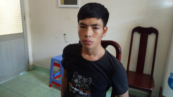 Nguyễn Văn Tuấn lúc bị bắt - Ảnh: QUỲNH GIANG