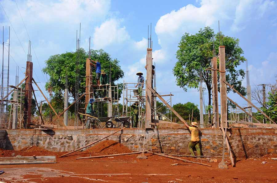  Trường THCS Trần Quốc Tuấn (xã Thăng Hưng) được đầu tư góp phần giúp xã hoàn thành xây dựng NTM. Ảnh: V.H