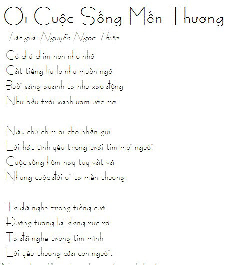 Bài hát đi vào lòng người của nhạc sĩ Nguyễn Ngọc Thiện