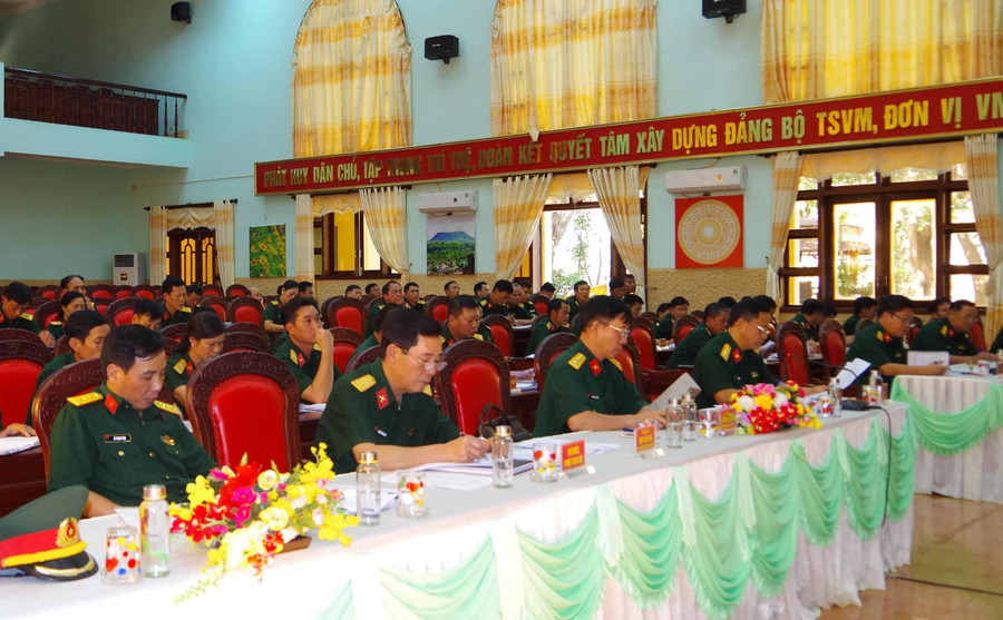  Quang cảnh hội nghị triển khai công tác phòng chống dịch bệnh. Ảnh: Anh Huy