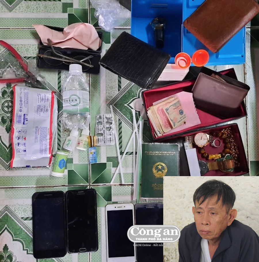  Đối tượng Lê Văn Bắc và số tang vật thu được tại nơi ở của đối tượng.