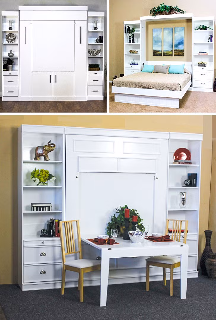 Sử dụng tủ tường.