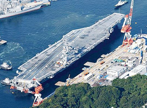 Tàu sân bay USS Ronald Reagan. (Nguồn: telegraphindia) Tàu sân bay USS Ronald Reagan. (Nguồn: telegraphindia)