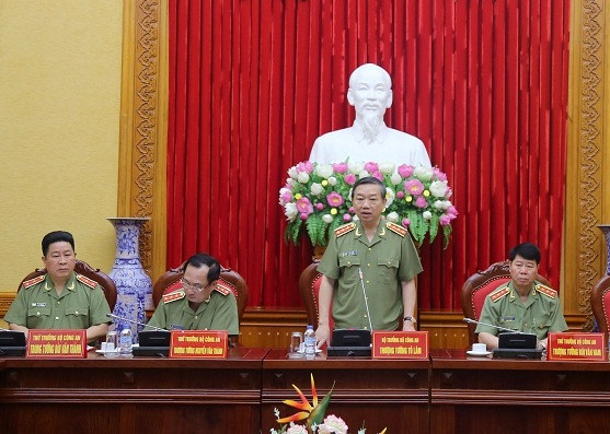 Bộ trưởng Tô Lâm phát biểu chỉ đạo tại Hội nghị. Bộ trưởng Tô Lâm phát biểu chỉ đạo tại Hội nghị.