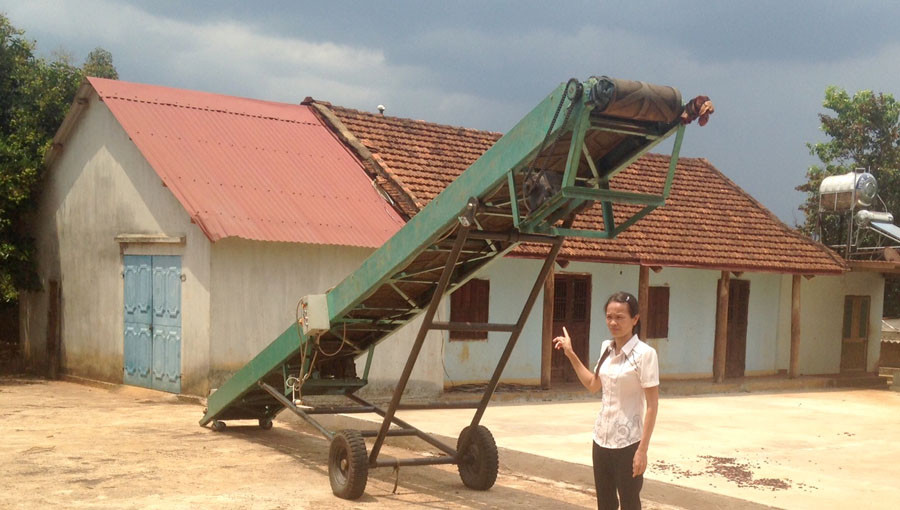 Chiếc băng chuyền của bà Niệm được định giá 100 triệu đồng để trả cho người dân, thực tế mua mới ngoài thị trường chỉ 30 triệu đồng. Ảnh: Minh Nguyễn